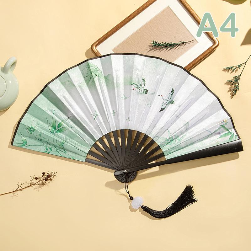 Product Introduction of Quạt Gấp, Phong Cách Trung Quốc Và Nhật Bản Mới, Chuôi Gỗ, Quạt Khiêu Vũ Cổ Điển Tua Rua Thanh Lịch, Quạt Nữ, Quà Tặng Thủ Công Nghệ Thuật Tiệc Tùng, Bộ Trang Trí Nhà Cửa 22