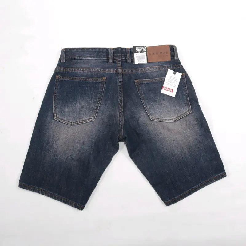 KING MAN 86 Celana Pendek Pria Jeans Distro Skinny Polos Terbaru Bahan Tidak Melar 3