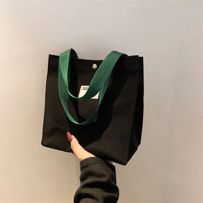 Sundries Small Carrying Bag Office Workers Go out Canvas Tote Bag Outdoor Fashion Lightweight High-End Sense Western Style Lunch Bag