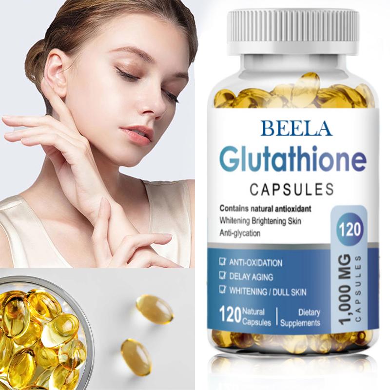 120 PCS BEELA Glutathione Capsule Antioxidant Anti Aging Healthy ...