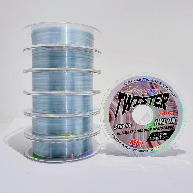 Aeon Super Twister 0.16 Panjang 100m Senar Kenur Pancing 100% Nylon Lentur Kecil Super Strong Kuat Mudah Tenggelam Anti Keriting Murah Berkualitas Wicaksono Jaya Fishing 3