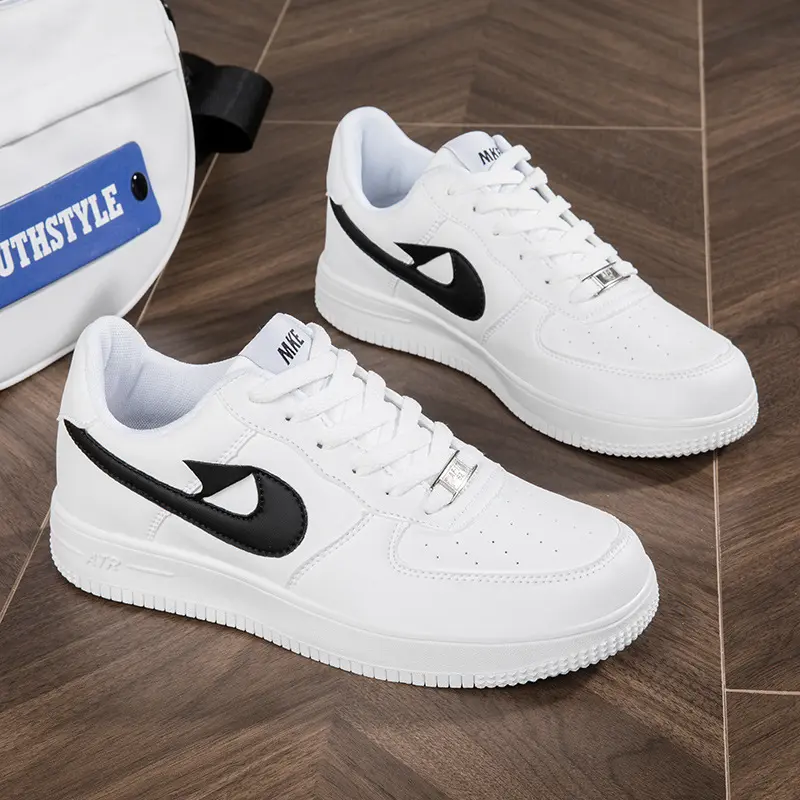 Casual Sneakers, Classic Air Force One Low Top, For Men and Women, Sports Style, Couple Ins, Pure White, Stylish and Versatile