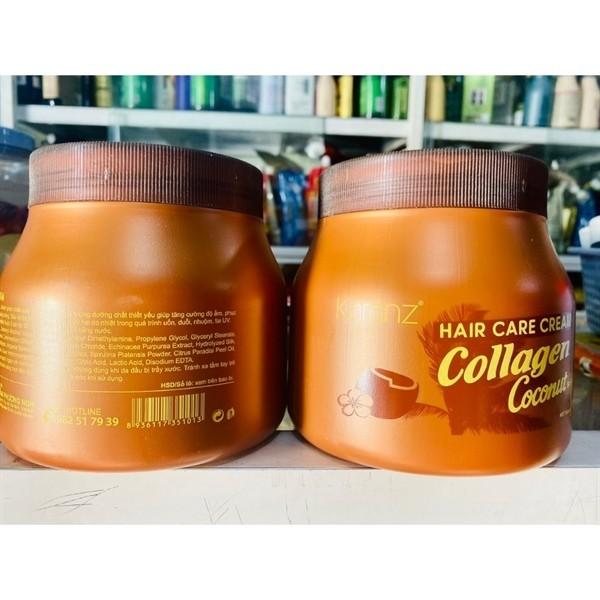 Ủ tóc collagen Karanz hương dừa 900ml (hũ lùn màu nâu ) Women Nữ