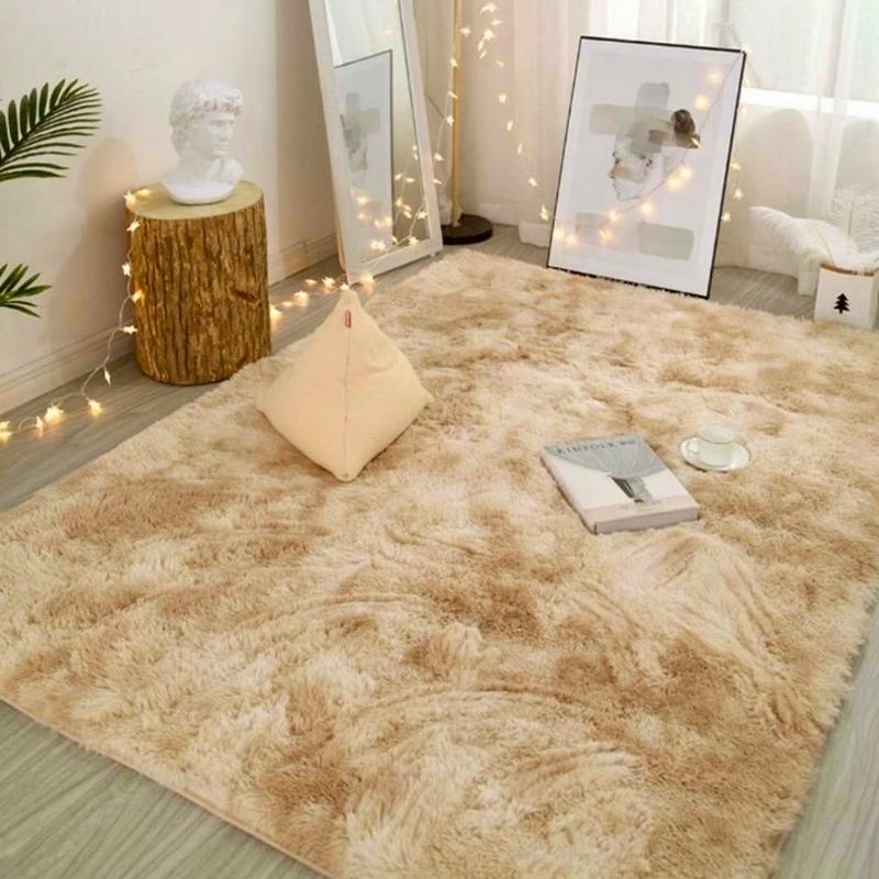 Thảm lông loang trải sàn khổ lớn 1m6x2m decor trang trí phòng khách phòng ngủ Giá siêu rẻ