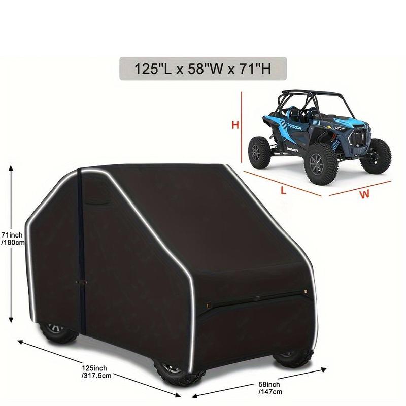 Product Introduction of Waterproof Car Cover, Car Cover with Reflective Strip, Windproof Design Car Cover for All Weather Protection, Universal Car Accessories for Size 125Lx58Wx71H Inch 1