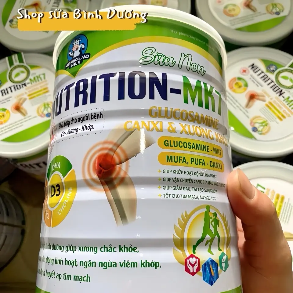 Sữa Dinh Dưỡng Nutrition MK7 Canxi & Xương Khớp Glucosamine - 900gr