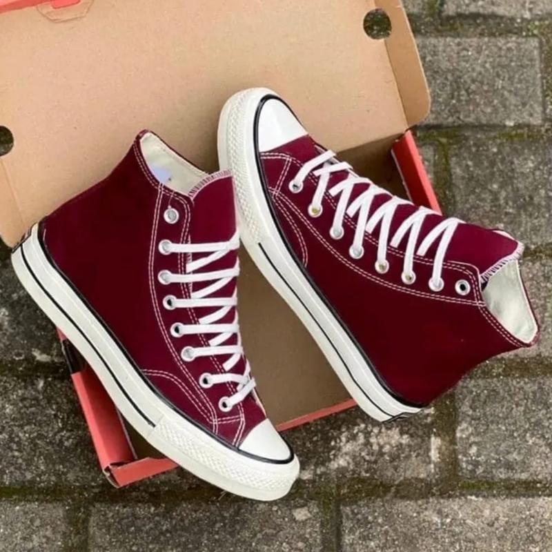Sepatu Sneakers Allstarr Coonveers Classic Tinggi Unisex Sekolah Kuliah Main Canvas Casual Shoes Pria Hitam Sport Kasual Olahraga Running 4