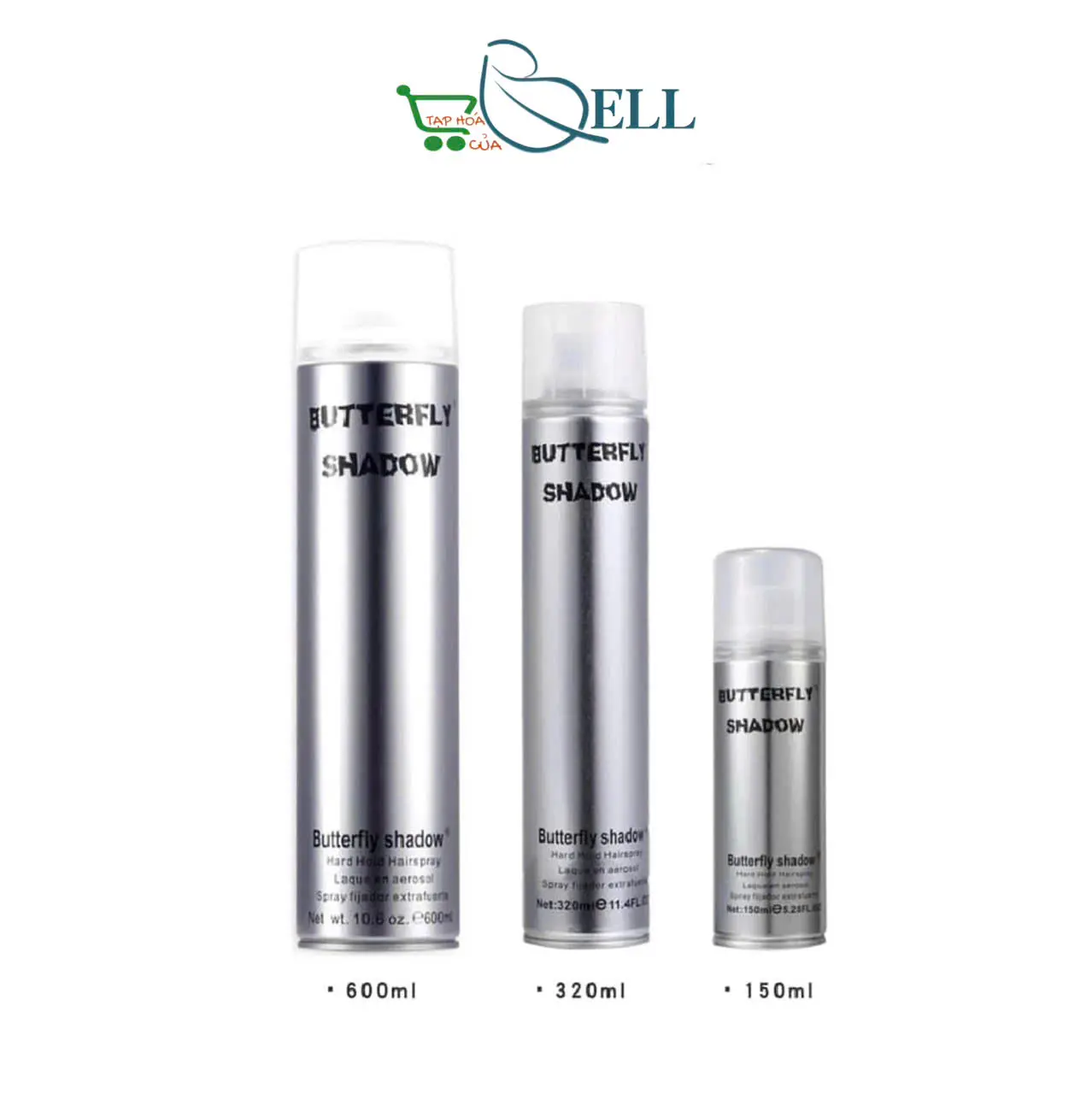 Gôm xịt tóc Bạc 150ml,320ml,600ml, Gôm bạc giữ nếp tạo kiểu nam nữ