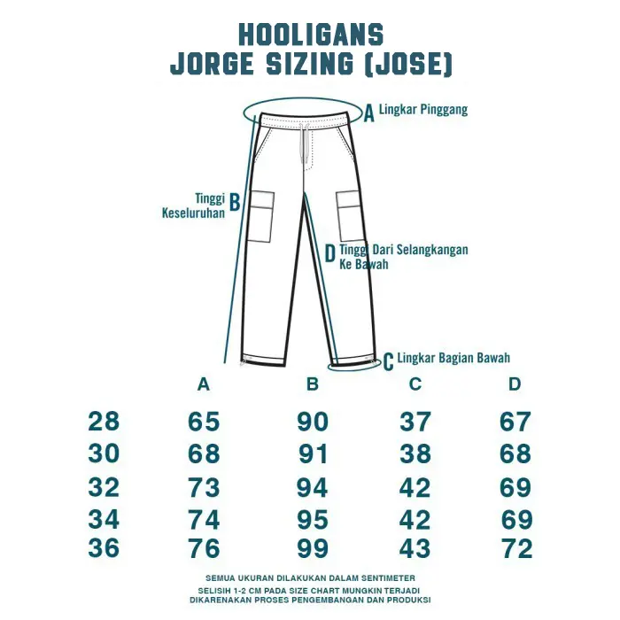 HOOLIGANS Long Cargo Pants Jose Black Celana Panjang Hitam Pria  Nyaman 2