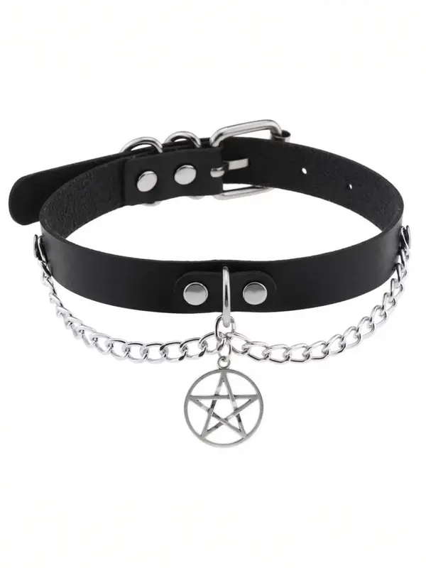 Punk Gothic Style Butterfly & Spider Design Choker, Fashionable PU Leather Choker for Women & Men, Trendy All-match & Exquisite Jewelry for Birthday Gift 7