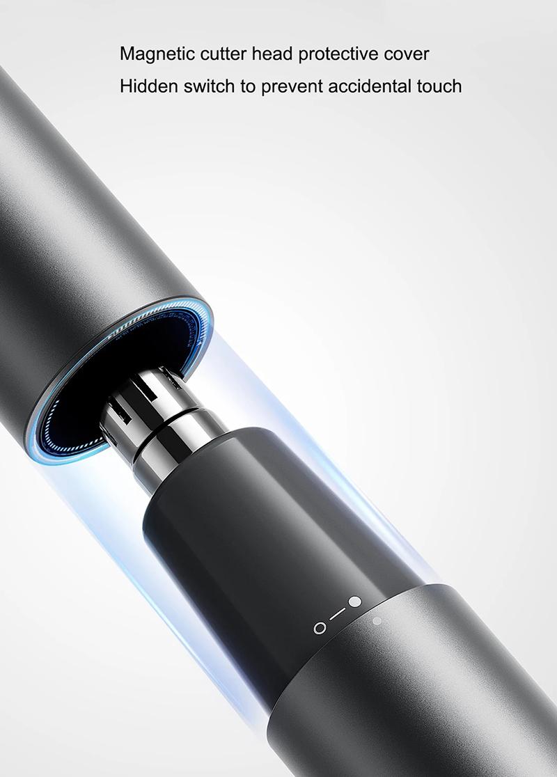 Product Introduction of Electric Nose Hair Trimmer, Charging Ear Hair Repairman, Magnetic Suction Blade, Detachable, Water Washable 25