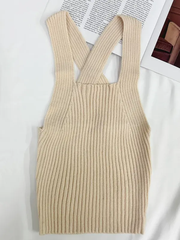 Women's Plain   Tank Top, Casual Sleeveless   Knit Top for Summer, Ladies Clothes for Daily Wear 0