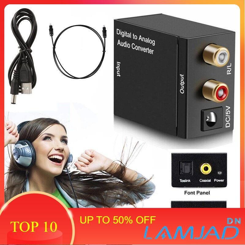 [Hàng Sẵn] Bộ chuyển đổi Cổng quang Optical sang Audio AV - R/L, Cổng 3,5 Hỗ Trợ Tv 4k Loại Xịn Model 2020 - LAMJAD DN Phụ Kiện