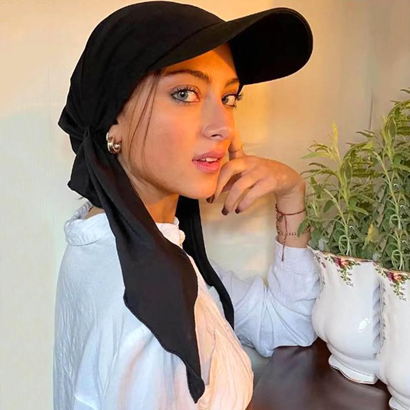 Product Introduction of Women's Cap Solid Color Headscarf Muslim Multicolor Hijab Baseball Cap Classic Turban Hat Fashion Women Outdoor Islamic Instant Hijabs Caps Sun Hats 24
