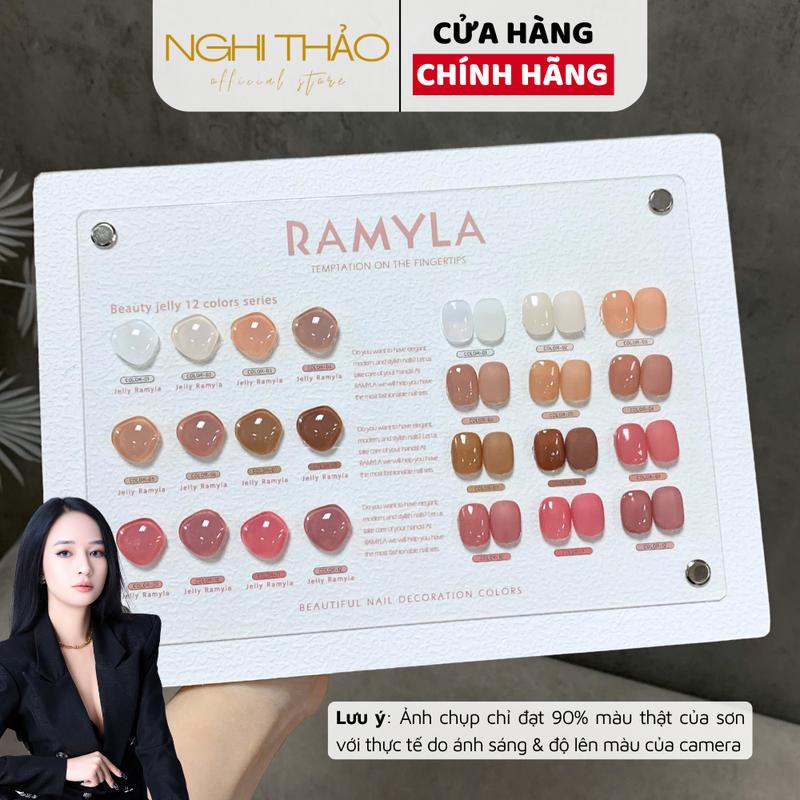 Set sơn gel thạch đục đa sắc RAMYLA 12 màu