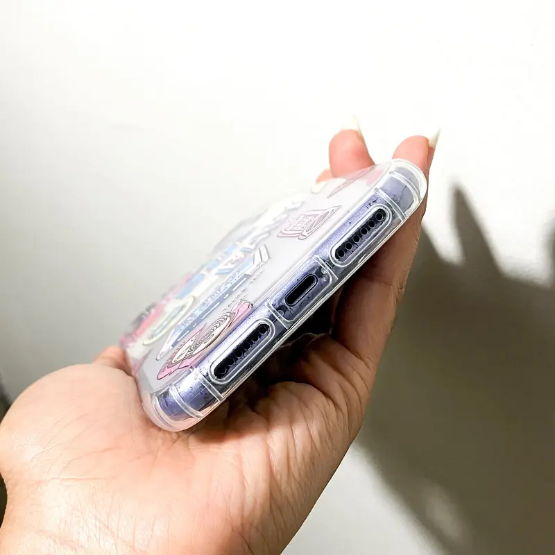 【SatSet.ind】 TRANSPARENT 90'S PINKY BABY iPh CASE ART CASE PINKY FOR iPh 6 6S 7 XS MAX 11 PRO MAX 12 PRO MAX 13 PRO MAX 13 MINI bumper silikon casing cover 4