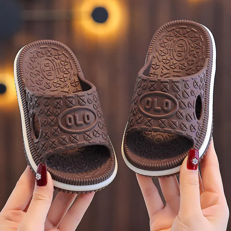 Oreo-Inspired Baby Shoes - Ultra-Soft Anti-Slip House Sandals for Boys & Girls | Breathable Bath & Indoor Slides with Memory Foam