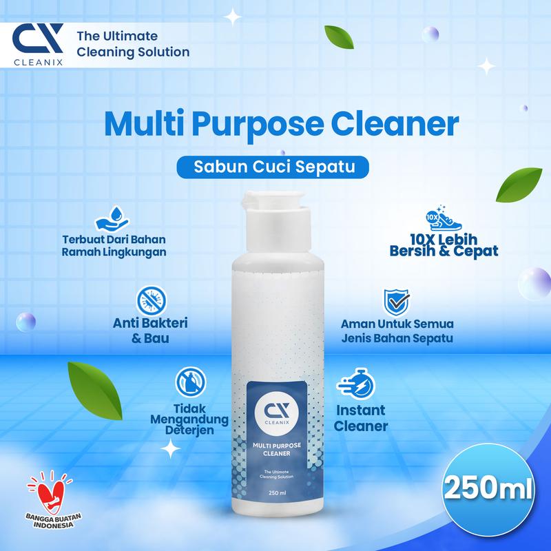 Cleanix Sabun Cuci Sepatu 250ml Shoe Cleaner - Cairan Pembersih Semua ...