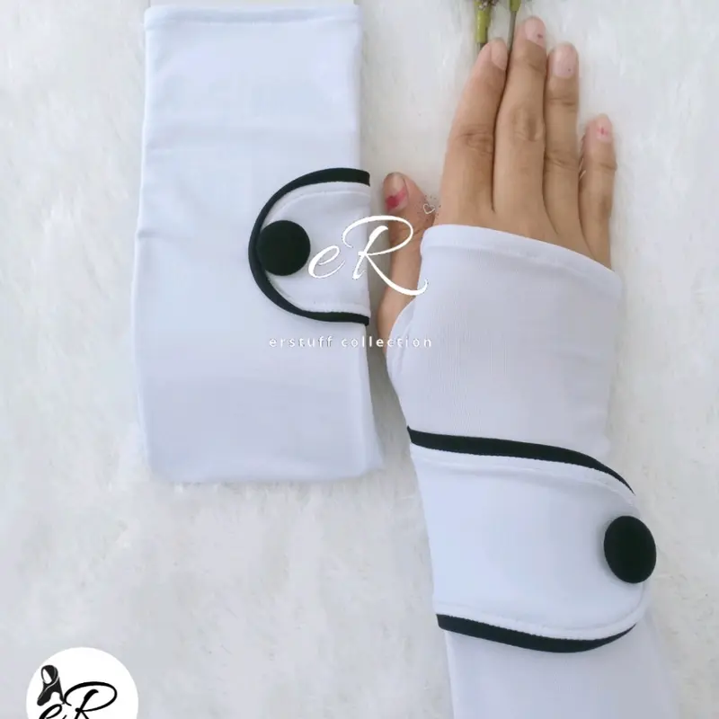 HANDSOCK BUTTONFLY / HANDSOCK MANSET JEMPOL KANCING BULAT SAYAP Panjang Tangan 5
