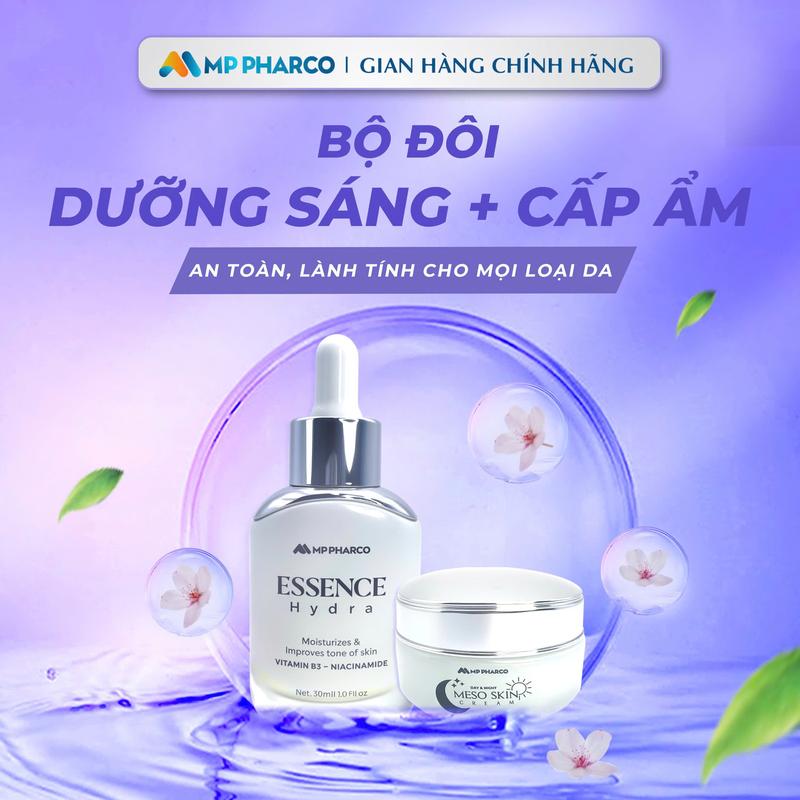 K60a Combo Kem Meso và Serum Hydra B5 30ml hỗ trợ dưỡng sáng da dưỡng ẩm - Làm Đẹp Da Skincare Women Nữ