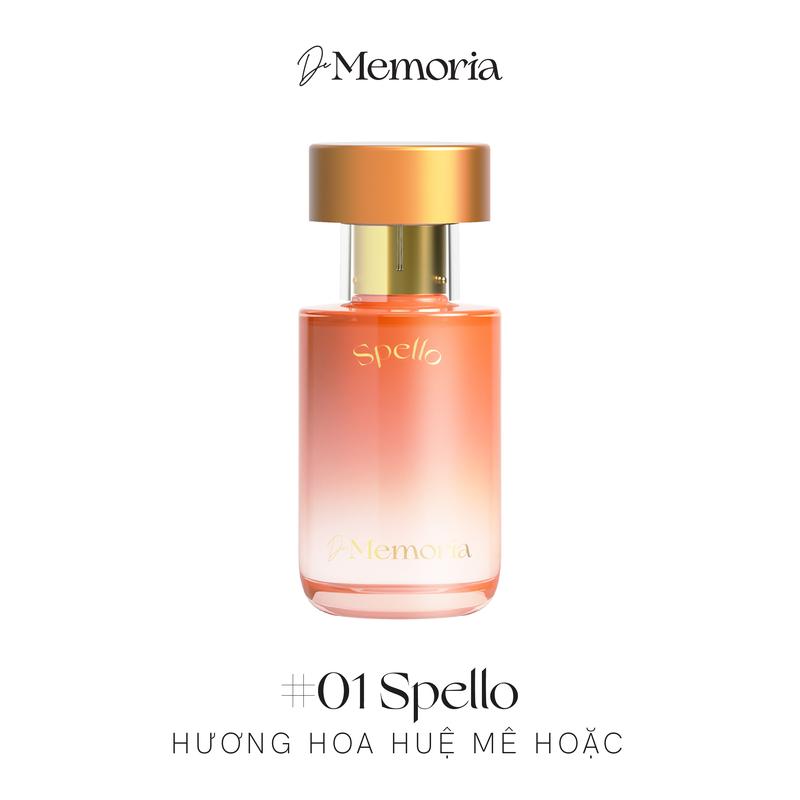 (HSD: 28.04.2026) Nước Hoa Nữ Thơm Lâu - Hương Hoa Huệ - De Memoria Spello #01 Perfume Women