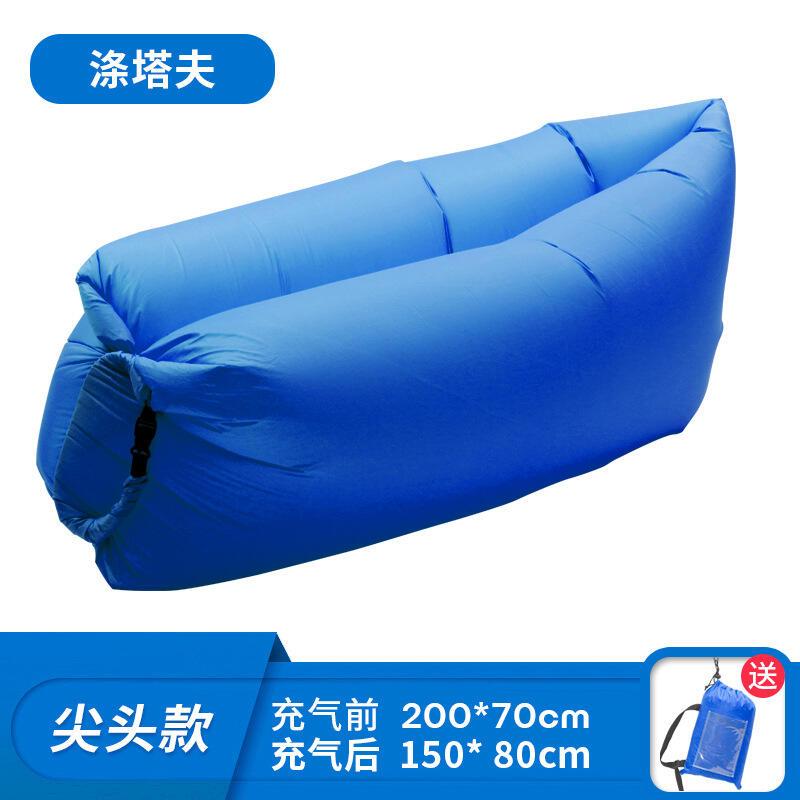 Pillow style outdoor portable lazy air sofa, foldable inflatable bed, sleeping bag 8