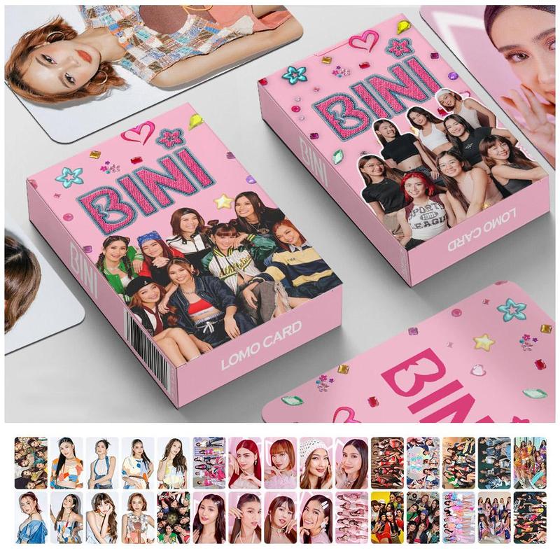 30/50/92/124Pcs BINI Holographic Postcards KPOP Album Lomo Card ...