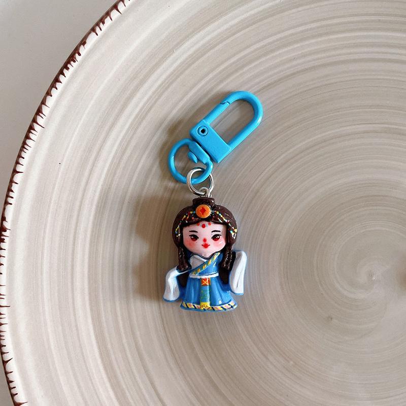 Product Introduction of Mặt Dây Chuyền Móc Chìa Khóa Cô Gái Phong Cách Dân Tộc Dễ Thương, Mới, Phụ Kiện Đồ Trang Trí Ba Lô Học Sinh Hoạt Hình, Quà Tặng Trang Sức Bạn Thân, Được Thu Thập Năm 2021 Với Số Lượng 3011 Người, Năm 2025 14