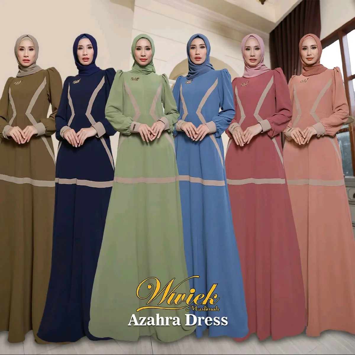 AZZAHRA DRESS ORIGINAL BY WIWIEK MUSLIMAH (ONLY DRESS)