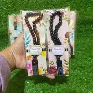 SOUVENIR PERNIKAHAN TASBIH KAYU KEMASAN ALAS isi 50pcs  TERIMAKASIH BUNGKUS PLASTIK