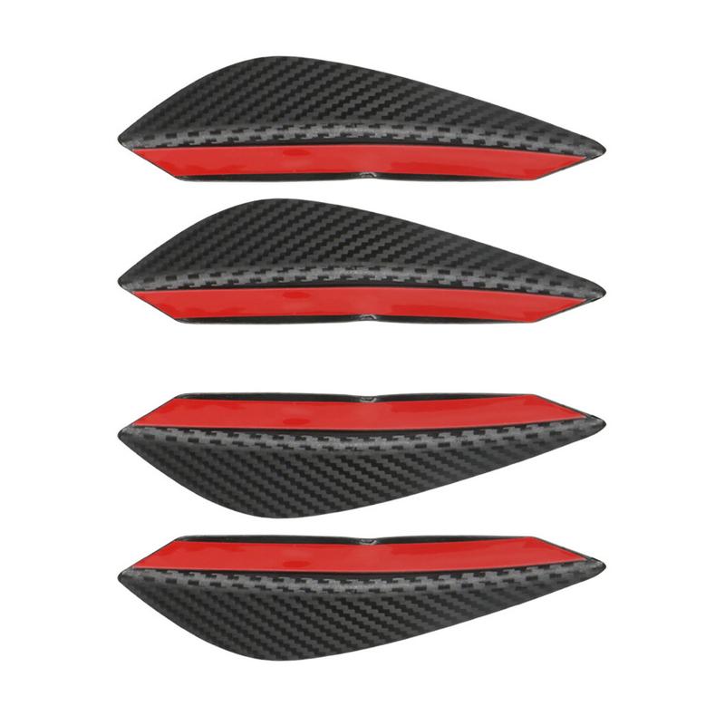 Product Introduction of 4Pcs Car Front Bumper Lip Decoration Diffuser Shunt Fin Body Spoiler Canard Universal Auto Modified Canard Exterior Parts #448240 32