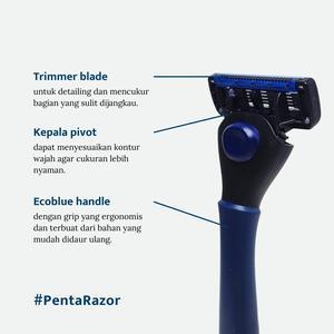 Banner Penta Refill Care (Isi Ulang Pisau Cukur Kumis Jenggot 5 Mata Silet & Aftershave) 5