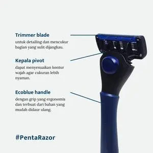 Banner Penta Refill Care (Isi Ulang Pisau Cukur Kumis Jenggot 5 Mata Silet & Aftershave) 5