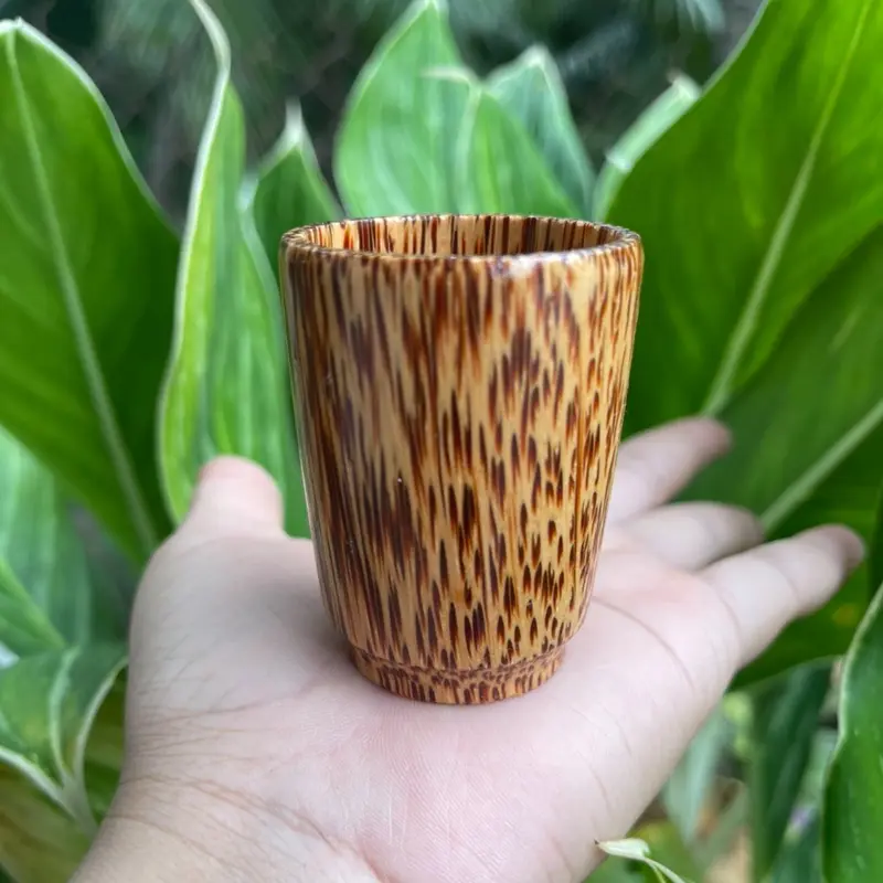 Ly Uống Trà, Ly Uống Nước Bằng Gỗ Dừa Tự Nhiên, Thân Thiện Với Môi Trường 3