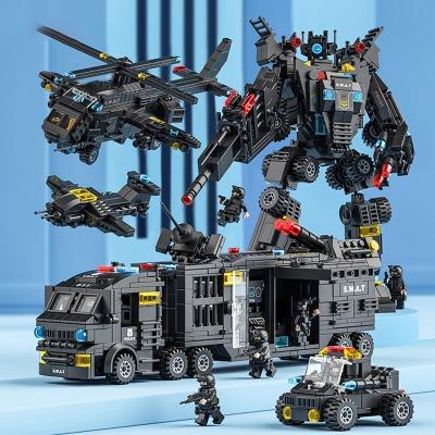Mô Hình Lắp ráp Cảnh Sát Swat 920 Chi Tiết, Đồ Chơi Lắp Ráp Swat lính, xếp hình robot nhiều chi tiết cho bé