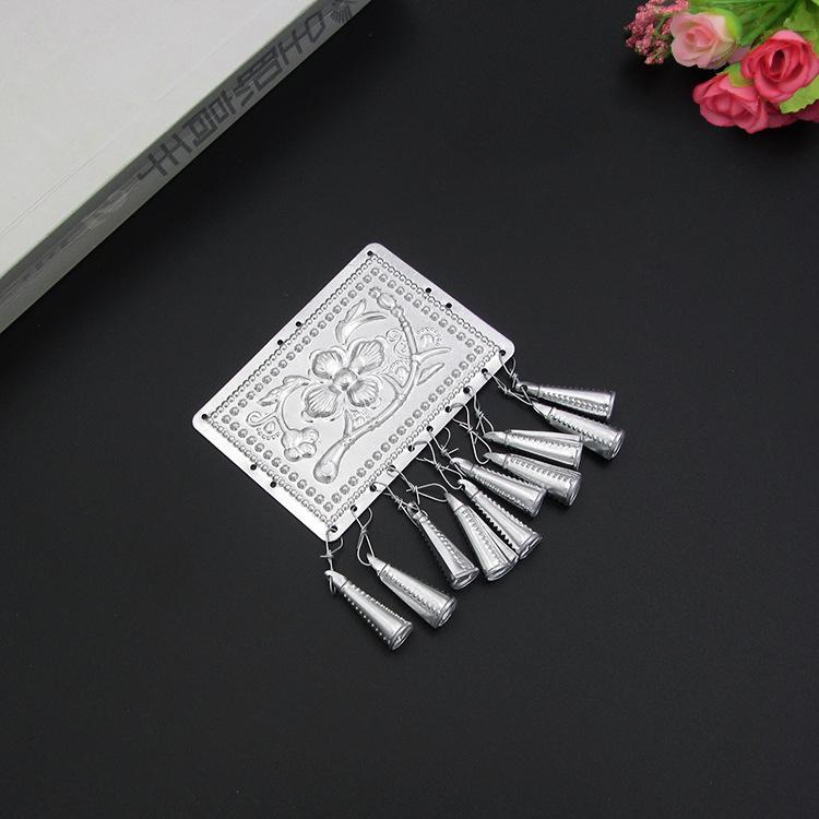 Product Introduction of Phiến hoa văn miêu cương kèm chuông nguyên liệu làm trang sức phụ kiện dân tộc phong cách miêu tộc cosplay cổ phục 17