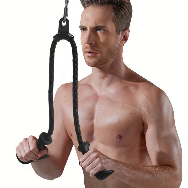 Product Introduction of Ergonomic Triceps Rope Handle, 1 Count Drawstring Grip for Muscle Building, Strength Training, Workout Equipment, Exercise Machine Attachments for Home Gym 15