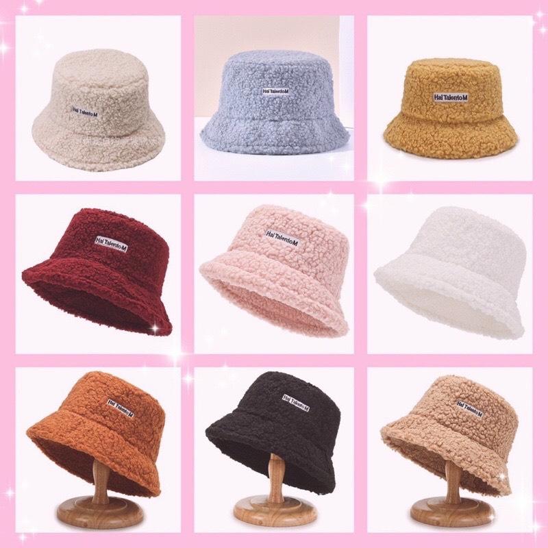 Mũ Bucket Lông Cừu | Nón len phong cách Hàn Quốc dành cho bạn Nữ Xinh Đẹp M03 Women Hat