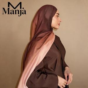Tudung Gradien Kapas Lembut Selendang Elegan dengan Penampilan Anggun untuk Muslimah