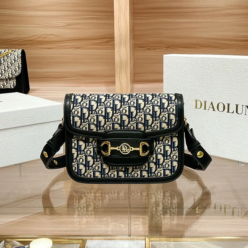 2024 New Bags Big Brand D Home Embroidery Bag Genuine Leather Horsebit Buckle Messenger Bag 1955 Saddle Bag Shoulder Bag for Women