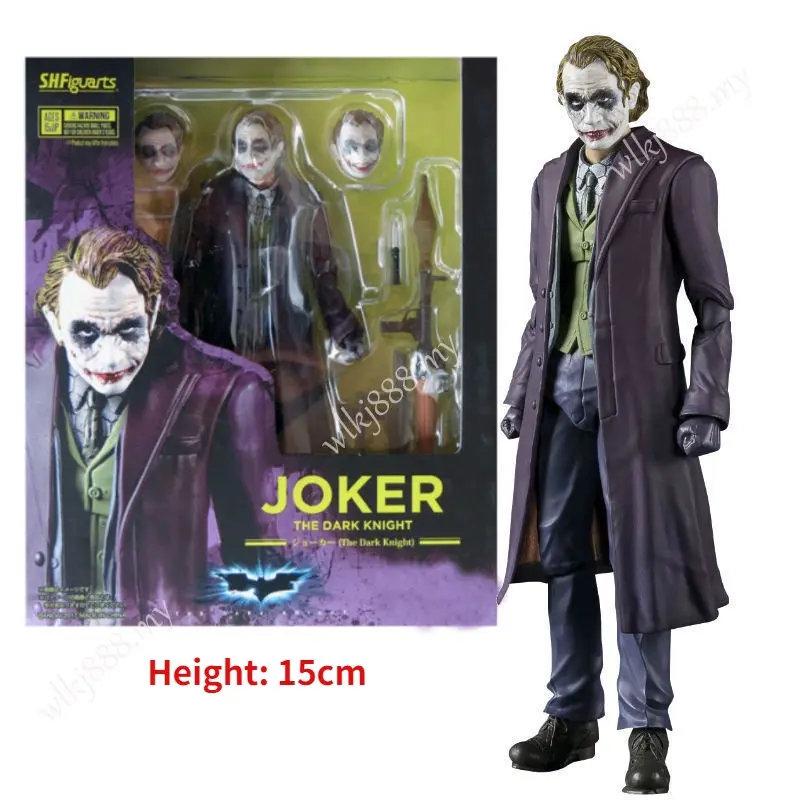Mô Hình Truyện Tranh Joker, SHF, Có Thể Di Chuyển, Búp Bê Đóng Hộp, Đồ Trang Trí Chiều Cao 15CM, Mô Hình