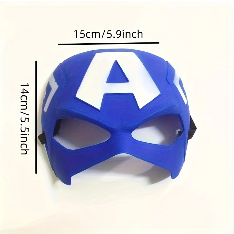 Mặt Nạ Cá Nhân Hóa, Chủ Đề Hoạt Hình Marvel Avengers, Có Người Sắt, Người Nhện, Người Dơi Và Captain Mỹ, Thích Hợp Cho Tiệc Sinh Nhật, Halloween, Giáng Sinh, Cosplay, Đạo Cụ Chụp Ảnh, Đồ Dùng Trang Trí Tiệc, Phụ Kiện Hóa Trang Thời Trang, 1 Cái