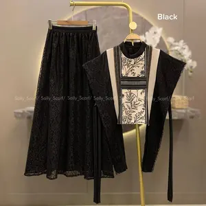 sally scarf AURA set rok , setelan wanita