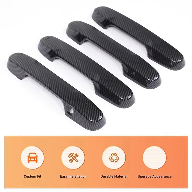 For Honda Pilot 2023 2024 ABS Carbon Fiber Car Exterior Door Handle Cover Trim Accessories 1