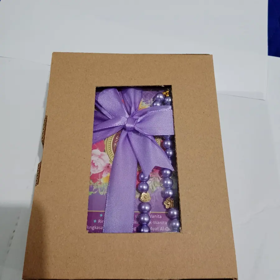 Kado Al Quran Wanita Dan Tasbih Mutiara Hampers Souvenir Hadiah