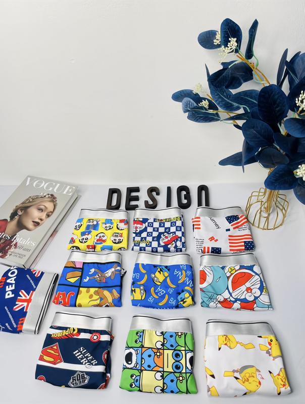 QUẦN SỊP ĐÙI NAM HOẠ TIẾT COMBO 3-4-5-6-8-10 CÁI CHẤT THUN CO GIÃN(FREESHIP) Menswear Boxer Quần Boxer Quần Lót