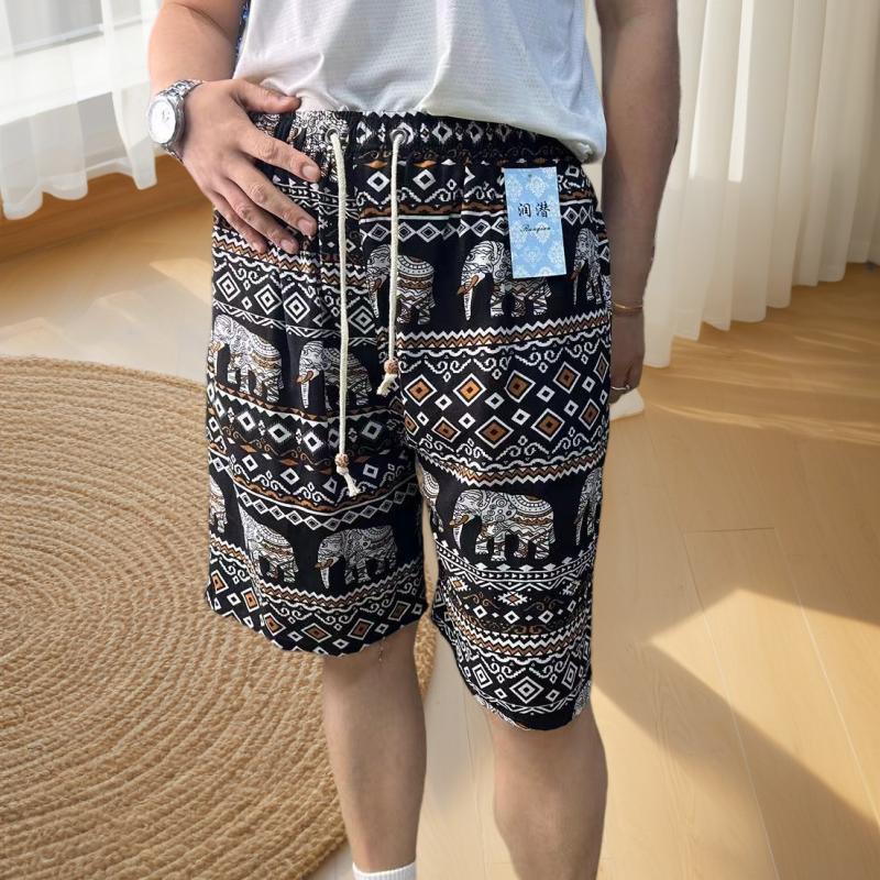 Product Introduction of Quần Soóc Đi Biển, Chất Liệu Bông Mùa Hè, Dáng Rộng Vừa Vặn, Dành Cho Nam Giới, In Hình Dân Tộc, Thời Trang Thường Ngày Thích Hợp Mặc Nhà, Đồ Lót Nam, Thiết Kế Đa Màu Nhiệt Đới 15