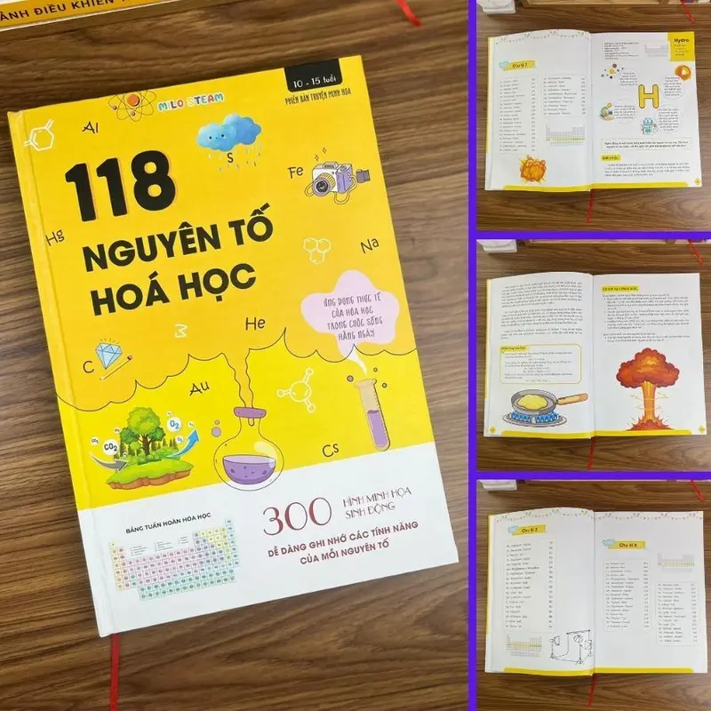 Sách 118 Nguyên Tố Hóa Học ( Milo Steam ) 0