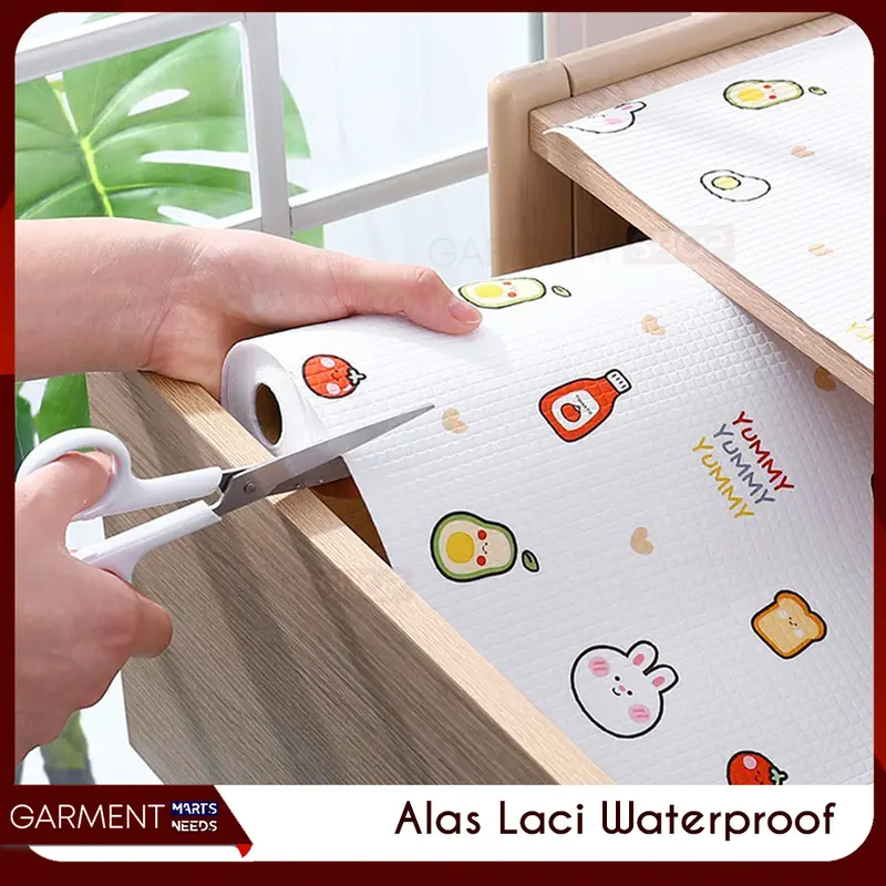 Alas Laci Lemari Waterproof Non Slip Tatakan Meja Kulkas Transparan Anti Lembab Drawer Cabinet Mat 2