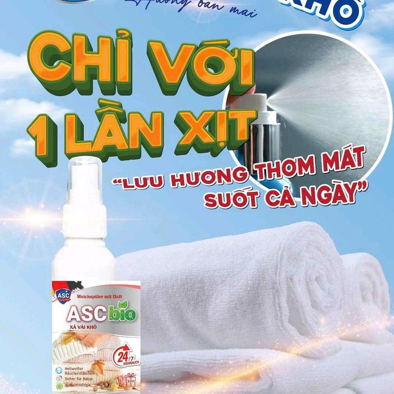 xịt sả vải khô....ASC hàng sinh học.ngày dài tươi mát 5